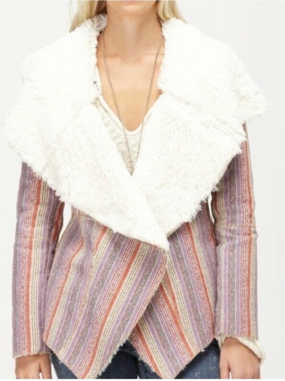 Roxy PacSun “Moonstone” Faux Fur Jacket